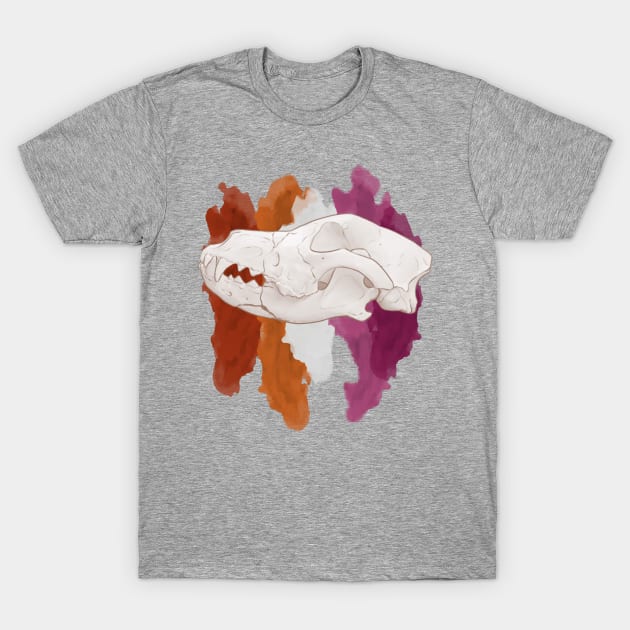 Living Skull: Lesbian T-Shirt by C0RT0